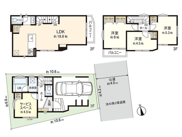 茅ヶ崎市共恵1丁目 新築戸建 1号棟 間取図(平面図) 茅ヶ崎市共恵1丁目 新築戸建 1号棟 間取図(平面図)