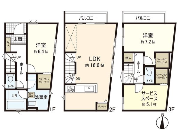 茅ヶ崎市円蔵2丁目 新築戸建 1号棟 間取図(平面図) 茅ヶ崎市円蔵2丁目 新築戸建 1号棟 間取図(平面図)