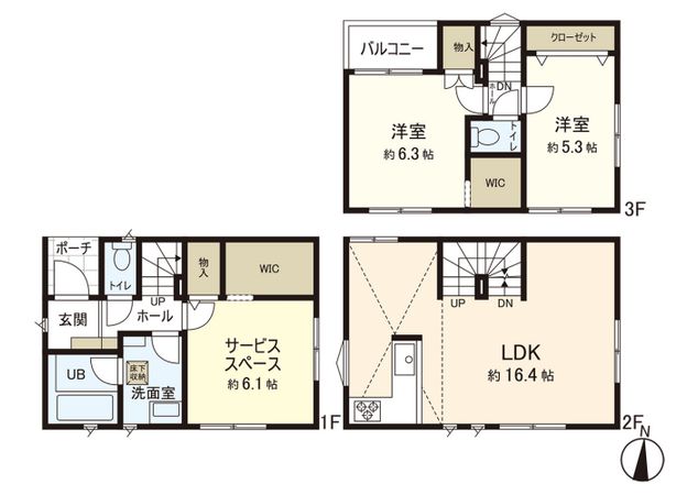 茅ヶ崎市円蔵2丁目 新築戸建 4号棟 間取図(平面図) 茅ヶ崎市円蔵2丁目 新築戸建 4号棟 間取図(平面図)