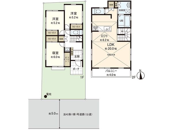 茅ヶ崎市香川3丁目 新築戸建 A号棟 間取図(平面図) 茅ヶ崎市香川3丁目 新築戸建 A号棟 間取図(平面図)