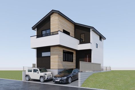 茅ヶ崎市菱沼1丁目 新築戸建 外観パース図