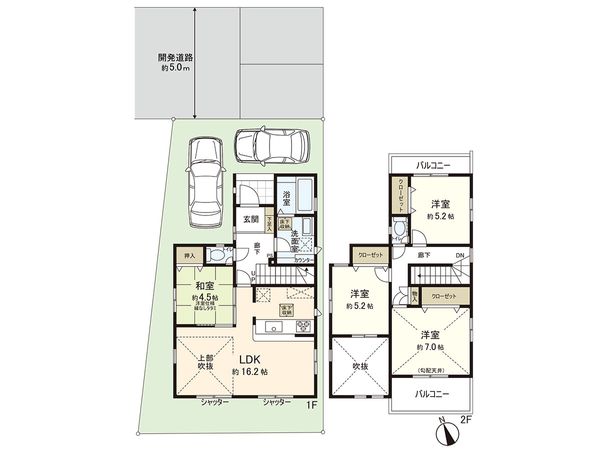 高座郡寒川町小谷2丁目 新築戸建 10号棟 間取図(平面図) 高座郡寒川町小谷2丁目 新築戸建 10号棟 間取図(平面図)