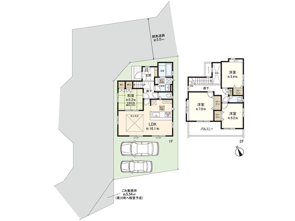 高座郡寒川町小谷2丁目 新築戸建 12号棟 間取図(平面図) 高座郡寒川町小谷2丁目 新築戸建 12号棟 間取図(平面図)