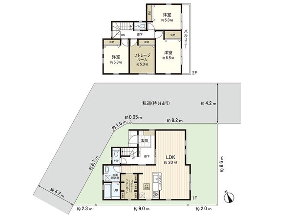 茅ヶ崎市旭が丘 新築戸建 間取図(平面図) 茅ヶ崎市旭が丘 新築戸建 間取図(平面図)