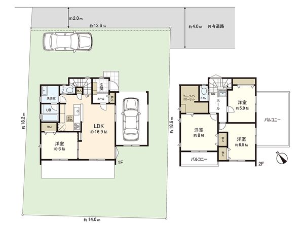 高座郡寒川町一之宮2丁目 新築戸建 間取図(平面図) 間取図(平面図)
