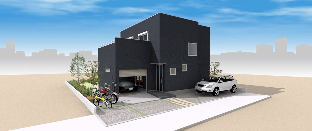 高座郡寒川町一之宮2丁目 新築戸建 外観パース図