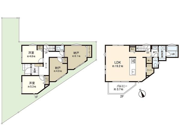 茅ヶ崎市松林1丁目 新築戸建 25号棟 間取図(平面図)