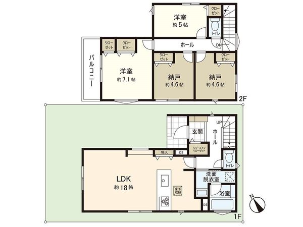茅ヶ崎市松林1丁目 新築戸建 29号棟 間取図(平面図)