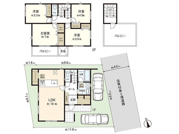 茅ヶ崎市南湖5丁目 新築戸建 間取図(平面図) 茅ヶ崎市南湖5丁目 新築戸建 間取図(平面図)
