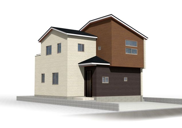 平塚市寺田縄 新築戸建 外観パース図