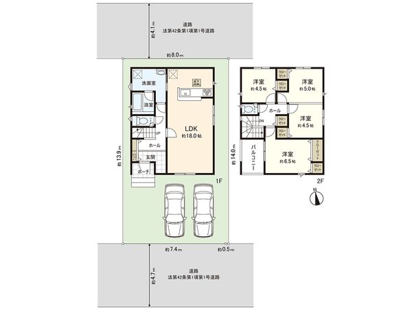 茅ヶ崎市萩園 新築戸建 間取図(平面図)
