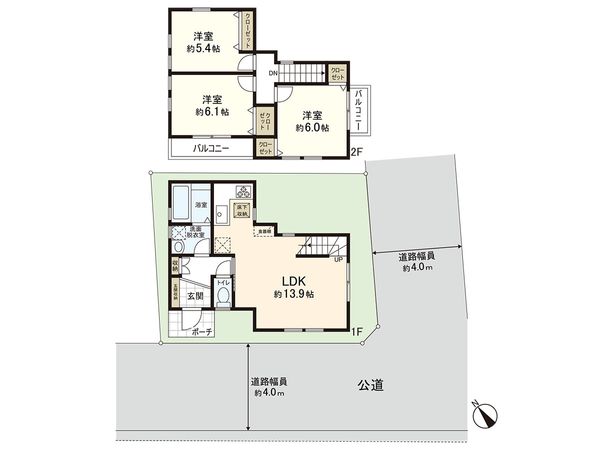 茅ヶ崎市中海岸4丁目 戸建 間取図(平面図) 茅ヶ崎市中海岸4丁目 戸建 間取図(平面図)