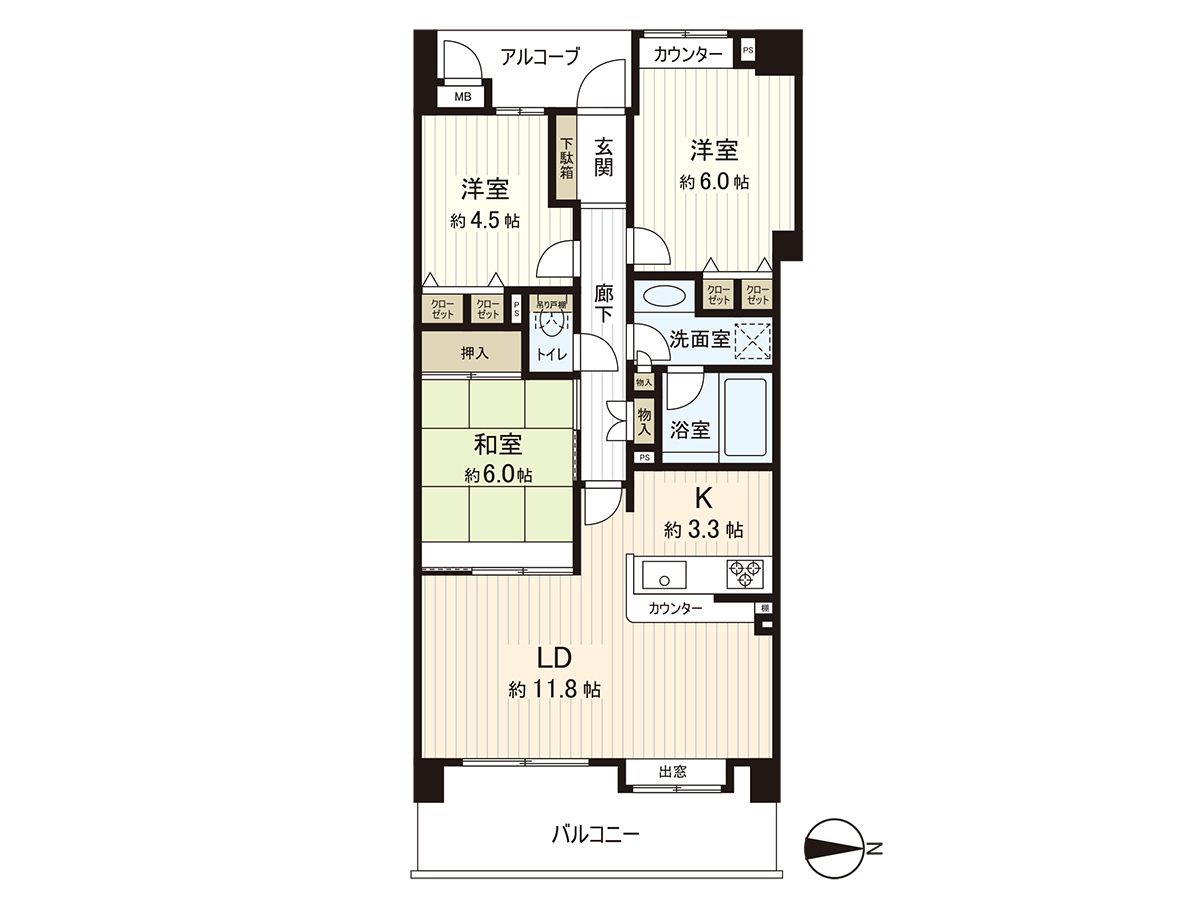 グレイス茅ヶ崎ソレアード 間取図(平面図) 間取図(平面図)