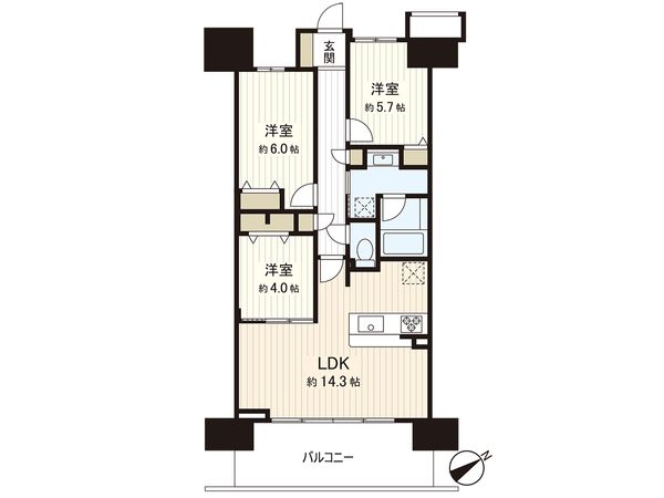 ライオンズ茅ヶ崎ザ・アイランズ Ⅰ街区 間取図(平面図) 間取図(平面図)