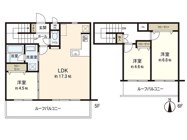 ライオンズマンション茅ヶ崎第2 間取図(平面図) 間取図(平面図)