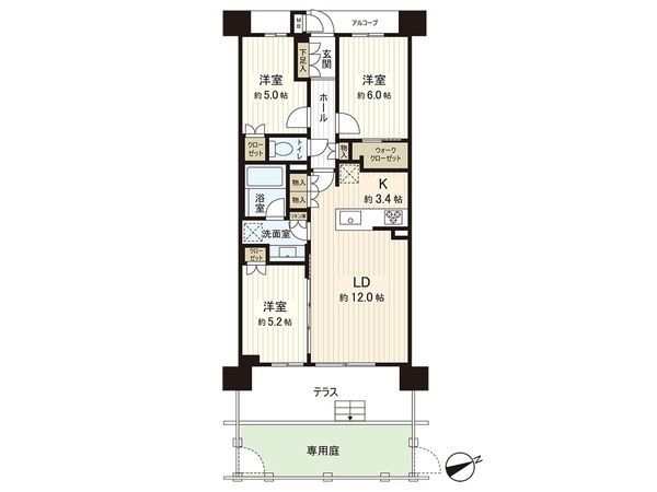 ジオ茅ヶ崎フレシア 間取図(平面図) ジオ茅ヶ崎フレシア 間取図(平面図)