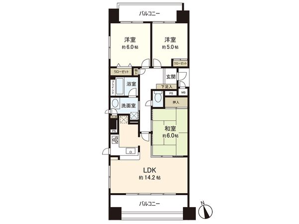 マイメゾン茅ヶ崎本村 間取図(平面図)