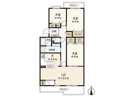 サニータウン茅ヶ崎 間取図