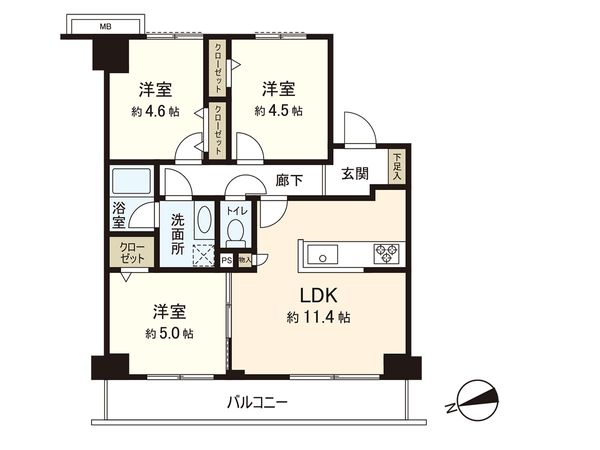 リラシティ藤沢 間取図(平面図) リラシティ藤沢 間取図(平面図)
