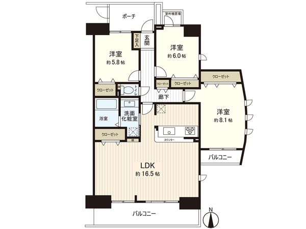 ダイアパレス茅ヶ崎南湖 間取図(平面図) 間取図(平面図)