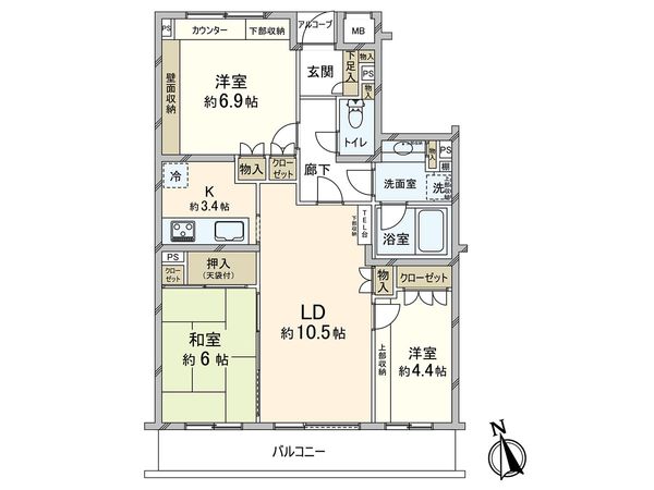 茅ヶ崎東海岸パークホームズ 間取図(平面図) 茅ヶ崎東海岸パークホームズ 間取図(平面図)