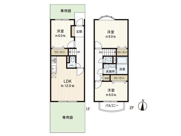 ホームタウン茅ヶ崎 5号棟 間取図(平面図) ホームタウン茅ヶ崎 5号棟 間取図(平面図)