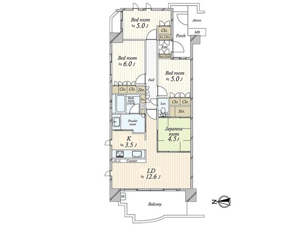 ザ・テラス茅ヶ崎サザンビーチ 間取図(平面図) ザ・テラス茅ヶ崎サザンビーチ 間取図(平面図)