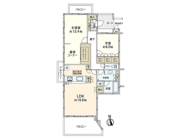 パシフィックガーデン茅ヶ崎 B棟 間取図(平面図) パシフィックガーデン茅ヶ崎 B棟 間取図(平面図)
