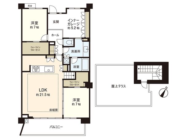 クリオ茅ヶ崎中海岸グランシック 間取図(平面図) クリオ茅ヶ崎中海岸グランシック 間取図(平面図)