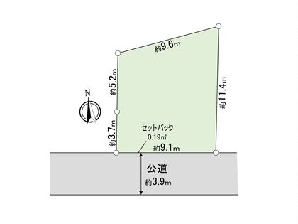 鎌倉市山崎 土地 区画図