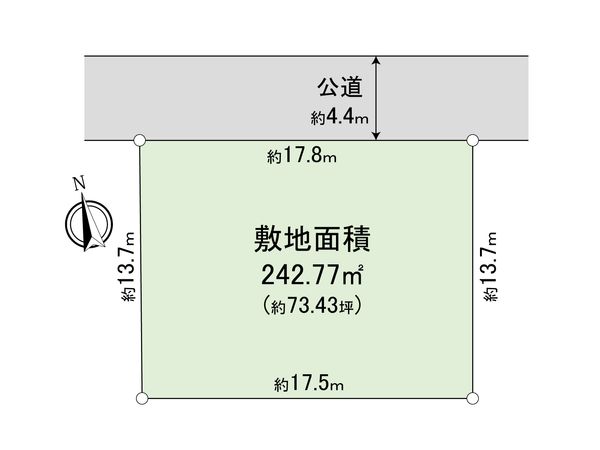 鎌倉市寺分3丁目 土地 区画図