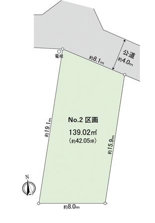 鎌倉市玉縄5丁目土地 2区画 区画図 鎌倉市玉縄5丁目土地 2区画 区画図
