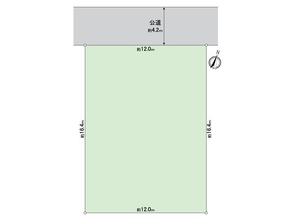 鎌倉市手広2丁目 土地 区画図 鎌倉市手広2丁目 土地 区画図
