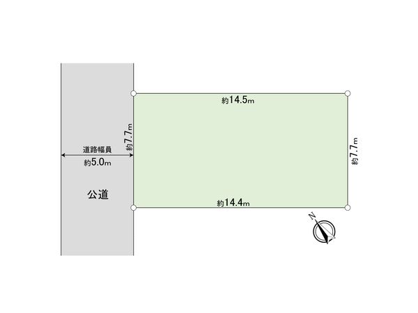 鎌倉市城廻 土地 区画図 鎌倉市城廻 土地 区画図