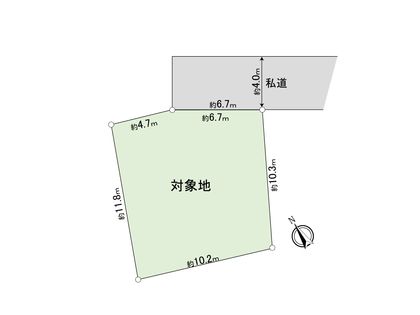 鎌倉市台 土地 区画図