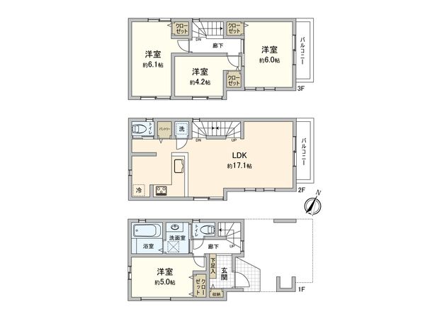 鎌倉市小袋谷2丁目 新得戸建4号棟 間取図(平面図) 鎌倉市小袋谷2丁目 新得戸建4号棟 間取図(平面図)