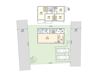 鎌倉市今泉台5丁目 新築戸建 間取図(平面図)