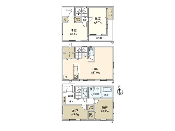 鎌倉市大船4丁目 新築戸建4号棟 間取図(平面図) 鎌倉市大船4丁目 新築戸建4号棟 間取図(平面図)