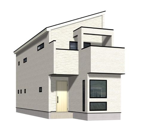 藤沢市遠藤 新築戸建 1号棟 外観パース図 藤沢市遠藤 新築戸建 1号棟 外観パース図