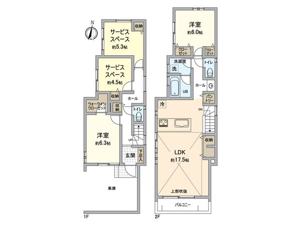 横浜市栄区笠間4丁目 新築戸建5号棟 間取図(平面図) 横浜市栄区笠間4丁目 新築戸建5号棟 間取図(平面図)