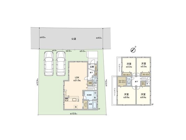 鎌倉市今泉台7丁目 新築戸建 間取図(平面図) 鎌倉市今泉台7丁目 新築戸建 間取図(平面図)