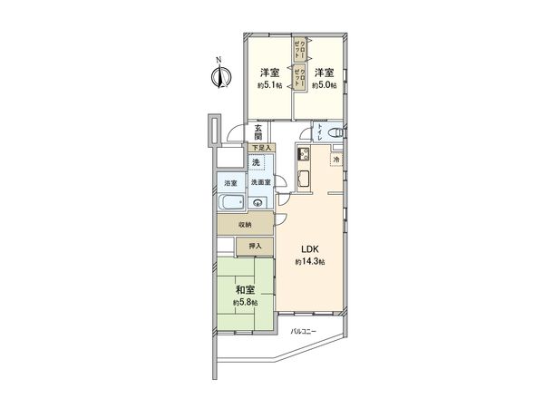 リリファ本郷台 間取図(平面図) リリファ本郷台 間取図(平面図)