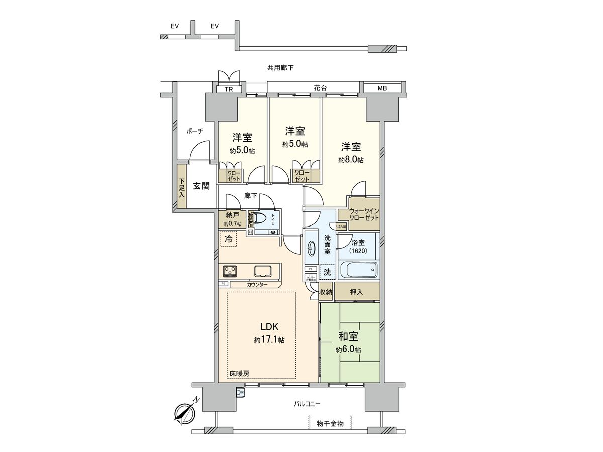 ガーデンアソシエ I棟 間取図(平面図) 間取図(平面図)