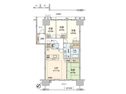 ガーデンアソシエ I棟 間取図(平面図)
