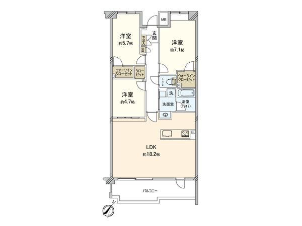 グレーシア鎌倉寺分 間取図(平面図) グレーシア鎌倉寺分 間取図(平面図)