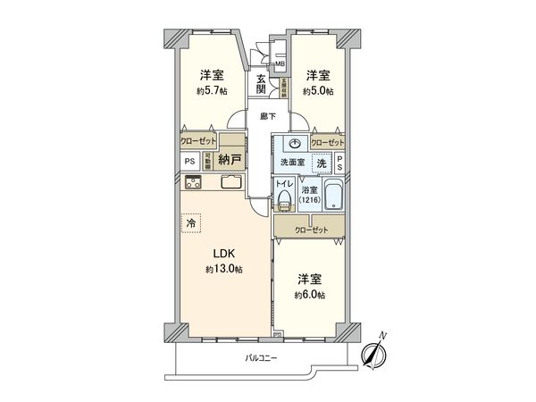 第2大船パークタウン D号棟 間取図(平面図) 第2大船パークタウン D号棟 間取図(平面図)
