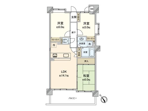 カインドステージ北鎌倉 間取図(平面図) カインドステージ北鎌倉 間取図(平面図)