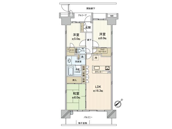 鎌倉グランマークス 間取図(平面図) 間取図(平面図)