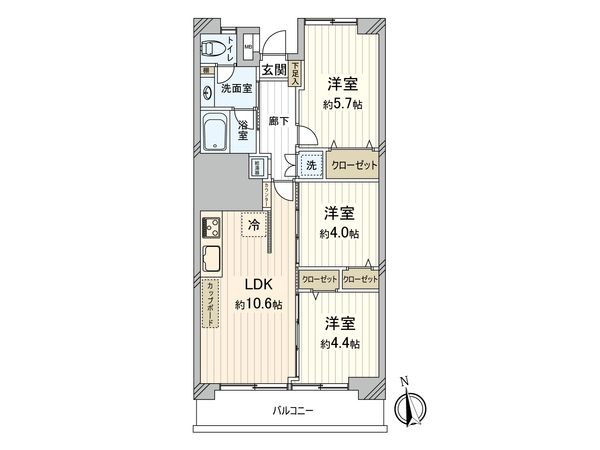 ニュー大船マンション 間取図(平面図)
