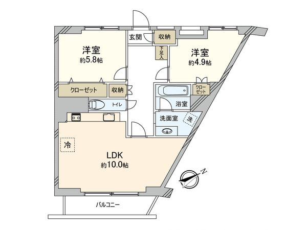 鎌倉台ハイツB棟 間取図(平面図) 鎌倉台ハイツB棟 間取図(平面図)